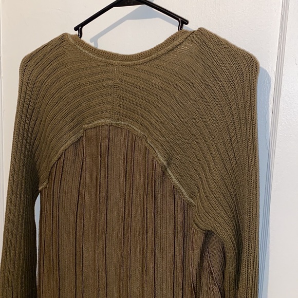 Free People Ribs and Ruffles knit long sleeve sweater - Picture 6 of 11